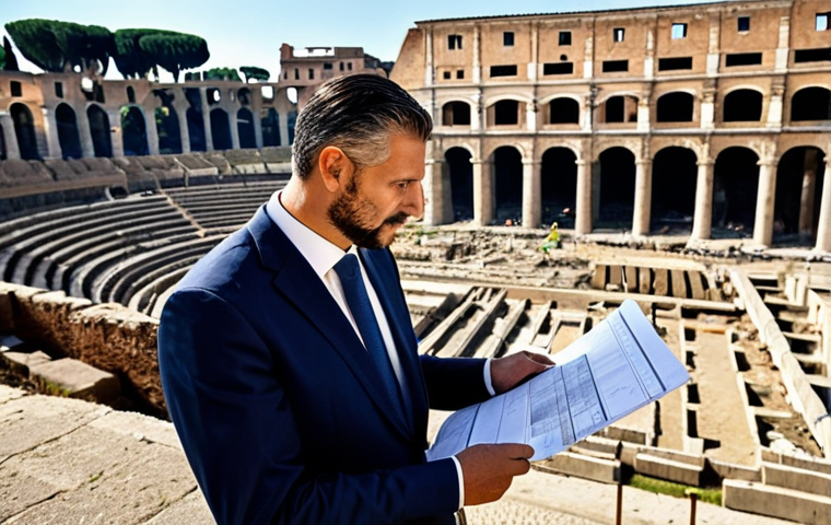 **

A professional architect, fully clothed in stylish but modest work attire, reviewing blueprints on a sunny construction site in Rome, Italy. Ancient ruins are visible in the background. Perfect anatomy, correct proportions, natural pose, well-formed hands, proper finger count. Safe for work, appropriate content, family-friendly.

**