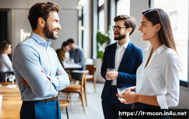 경영컨설턴트로서의 네트워킹 팁 - **Prompt: Authentic Professional Connections in Milan**
A vibrant, sunlit professional gathering...