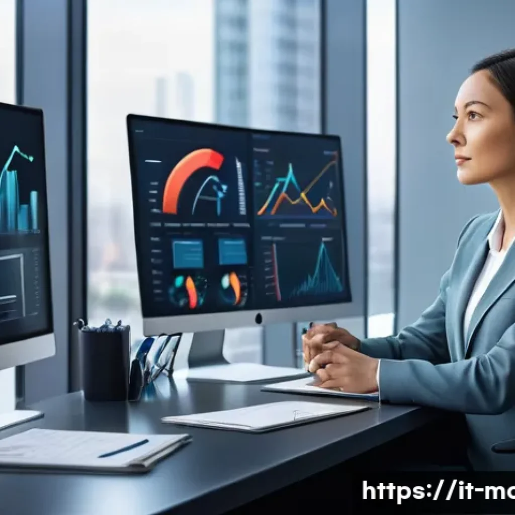 컨설팅 관련 최신 소프트웨어 - **Prompt 1: Data-Driven Insights and Predictive Analytics**
    A professional female consultant, in...