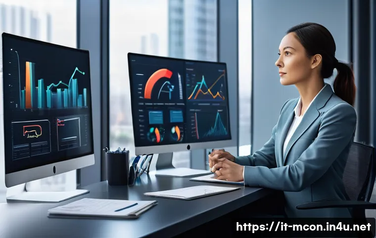 컨설팅 관련 최신 소프트웨어 - **Prompt 1: Data-Driven Insights and Predictive Analytics**
    A professional female consultant, in...