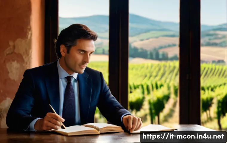 컨설팅에서의 갈등 해결 방법 - **Prompt:** A male consultant in his late 30s, dressed in a sharp Italian business suit, sits at a r...
